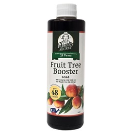 Farmer's Secret Fruit Tree Booster Fertilizer (8oz) - Super Concentrated and Phosphorus Rich - Formulated for All Fruit Trees Including Peach, Banana, and Apple