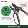 FLORA GUARD Ratchet Pruning Shears, Professional Garden Clippers, Increases Cutting
