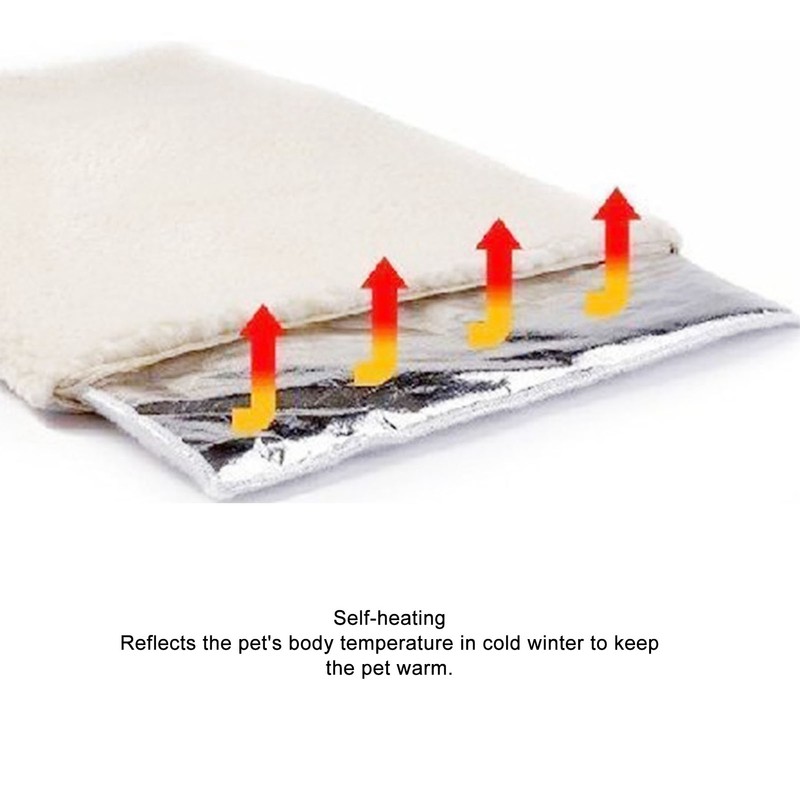 Pet Heating Pad Non Slip Detachable Insulation Warm Blanket for