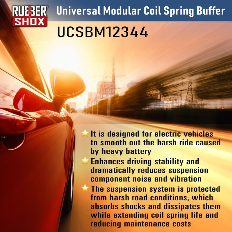 U.S. RubberShox UCSB Series Universal Front-Rear Automobile Coil Spring Buffer/Spacer
