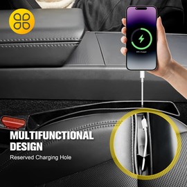 ZOSANY 2 PCS Car Seat Gap Filler Organizer, Auto Interior Accessories Multifunctional Car Gap Fillers, Universal Car Seat Storage Organizer to Fill The Gap Space Between The Console and Seats, Black