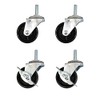 AIS CC-600 BK Caster (PP) Set of 4