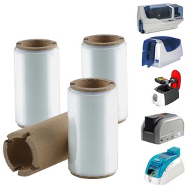 2.36’’ x 295’ UV Color Ribbon 1 Roll, Gcore Fluorescent Anti Theft Invisible Marking Ribbon 1000 Prints, 1'' Core, Compatible for HITI-CS200 HITI-CS200E, Invisible Under UV Light to Blue