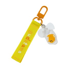 Sanrio 306860 Gudetama Logo Embroidered Tag Key Holder Character Grand Prize No. 1 Gudetama 5.1 x 1.6 x 0.3 inches (13 x 4 x 0.7 cm) Character