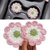 Cotton Car Coasters 2pc Car Cup Coasters Cute car Accessories