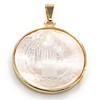 Mother of Pearl Saint Benedict Medal 1 Inch Dijes San