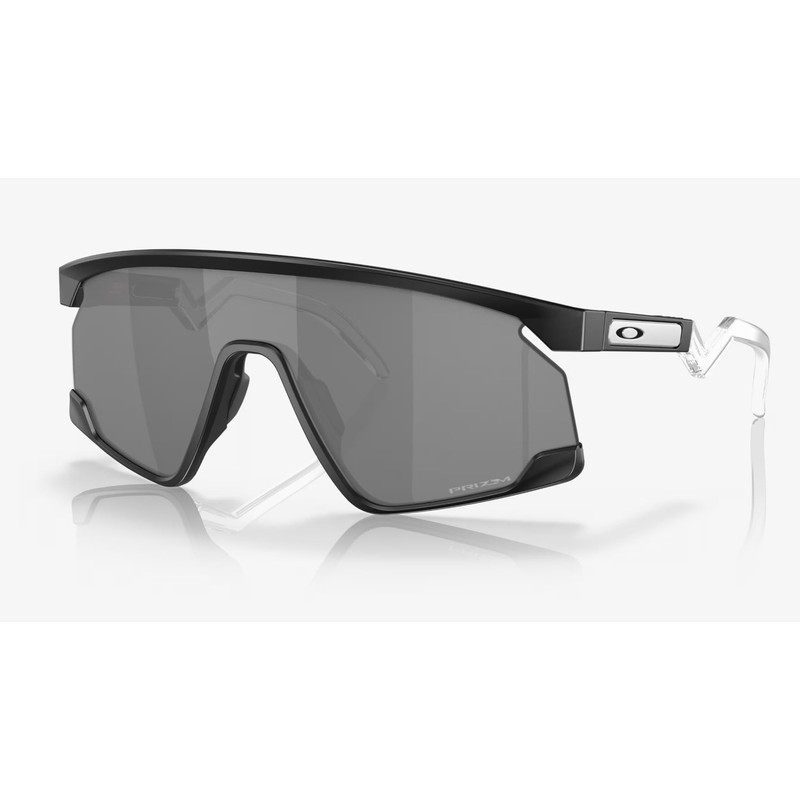 Oakley BXTR Sunglasses Matte Black/Clear with Prizm Black Lens