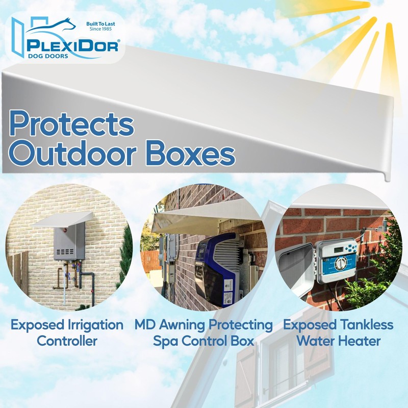 Plexidor Performance Pet Doors Universal Pet Door Awning - Door