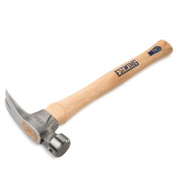 ESTWING Pro California Hammer - 23 oz Rip Claw Hammer with Milled Face & Hickory Wood Handle - MRW23LM