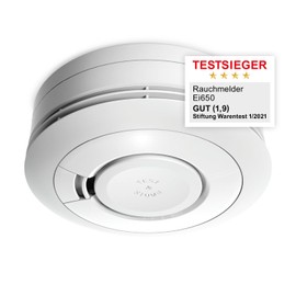 Ei Electronics Ei650 10-Year Smoke Alarm, White, Pack of 1, white, Ei650 1er set, 3 voltsV