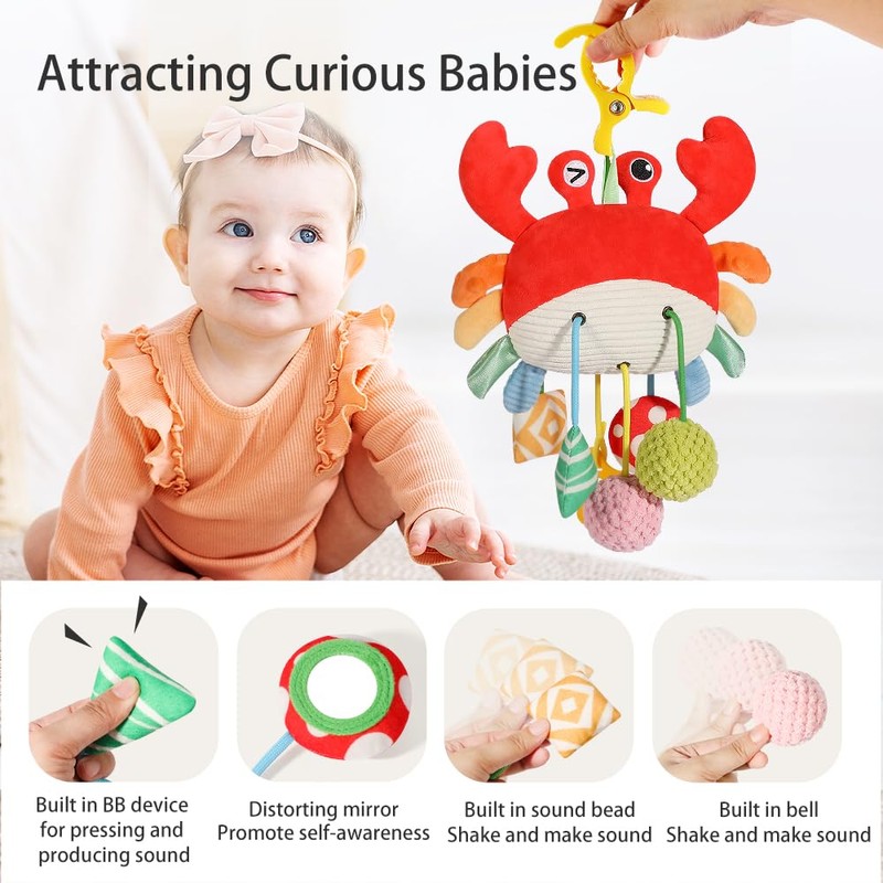 Car Seat Toys for Babies 0–12 Months – Hanging Baby