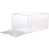 Carlo Milano Clear Stackable Shoe Box Shoe Storage Box Up
