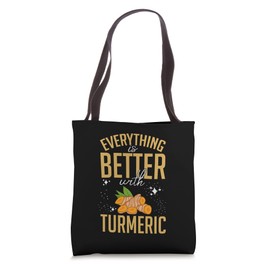 Turmeric Curcumin Plant Tea Powder Spice Drink Tote Bag