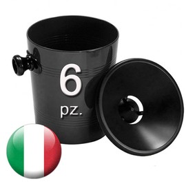 Euposia Spittoon - Spittoon - Spittoon - Crachoir - Spucknapf - Professional Plastic - Model Cone 12 - Capacity 1.2 lt. - By Black (Black), 6