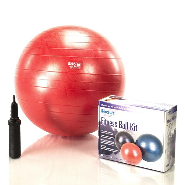 Aeromat Fitness Ball Kit Color/Size: Dark Purple / 25.59" Diameter
