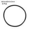 sourcingmap Nitrile Rubber O-Rings 66mm OD 60mm ID 3mm Width,