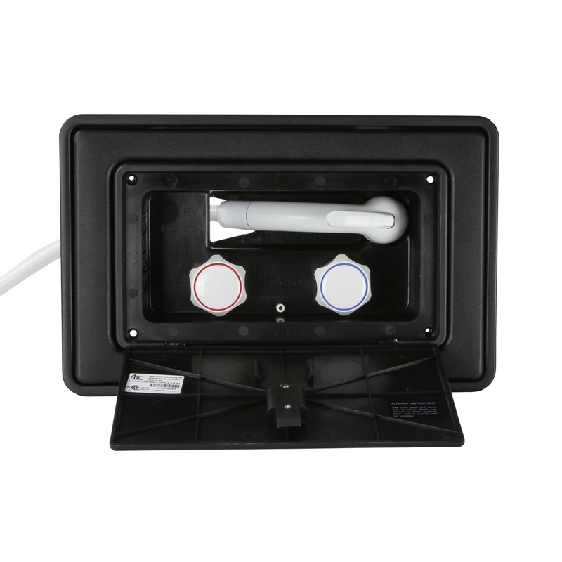 Manufacturers' Select ITC Fontana RV Exterior Shower Kit (Black w/Latching