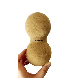 Premium Cork Massage Muscle Roller for Proper Stretching, Balance Training, Apply Firm Therapeutic Pressure,Natural Eco-Friendly/NO Foam Roller &Yoga & Travel Friendly (6 Inch Peanut*2)