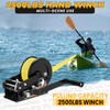 23FT Strap Boat Trailer Winches，2-Way Ratchet System Designed for Heavy-Duty