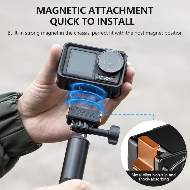 UOEPOWA Action 5 Pro Magnetic Adapter Mount for DJI Osmo