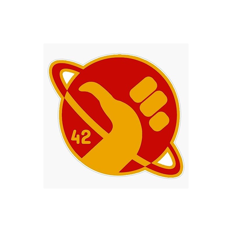 The Hitchhikers Guide to The Galaxy 42 Sticker Bumper Sticker