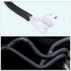sourcing map Split Sleeve Wire Loom 9/32" 25Ft White Self