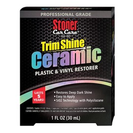 Stoner Car Care 95451 Trim Shine Ceramic Plastic & Vinyl Restorer Kit – Restores Deep Dark Shine with Long Lasting UV Protection, Professional Grade Ceramic Coating, Easy to Apply – 1 fl oz