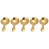 5Pcs Short Spoon Stainless Steel Ice Cream Scoop Tea Dessert