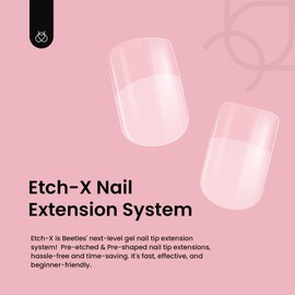 Beetles Gel Nail Tips Extra Short Square Nail Tips,288 pcs 12 Sizes Extra Short Full Cover Nail Tips Half Matte Acrylic Nail Tips Extra Short Fake Nails Square for Women