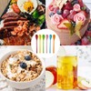 Pack of 6 Long Plastic Spoons, Spoons with Long Handle,