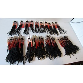 JOBSITE LOT OF 50 54015 JOBSITE BOOT WORK LACES HIKING LACE BLACK 45-5-6 EYELETS