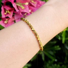 Unbranded Gold Copper Beads Tibetan Buddhist Braided Lucky Healing Bracelet for Women Men