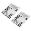2Pcs Clear Stamp English Words Pattern Clear Safe Reusable TPR