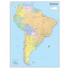 Cool Owl Maps South America Continent Wall Map - Rolled
