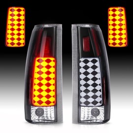 Cenfeild LED Tail Light Assembly Fit for Chevy & GMC C/K 1500 88-99, C/K 2500 3500 88-00, C1500 C2500 Suburban 92-99, for Silverado 94-98, Tahoe 95-99, Blazer 92-94, Yukon 92-00