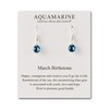 Philip Jones March Birthstone Drop Earrings Created with Aquamarine Zircondia®
