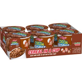 Cocoa Krispies Original Kellogg's Breakfast Cereal In A Cup (Pack of 60)