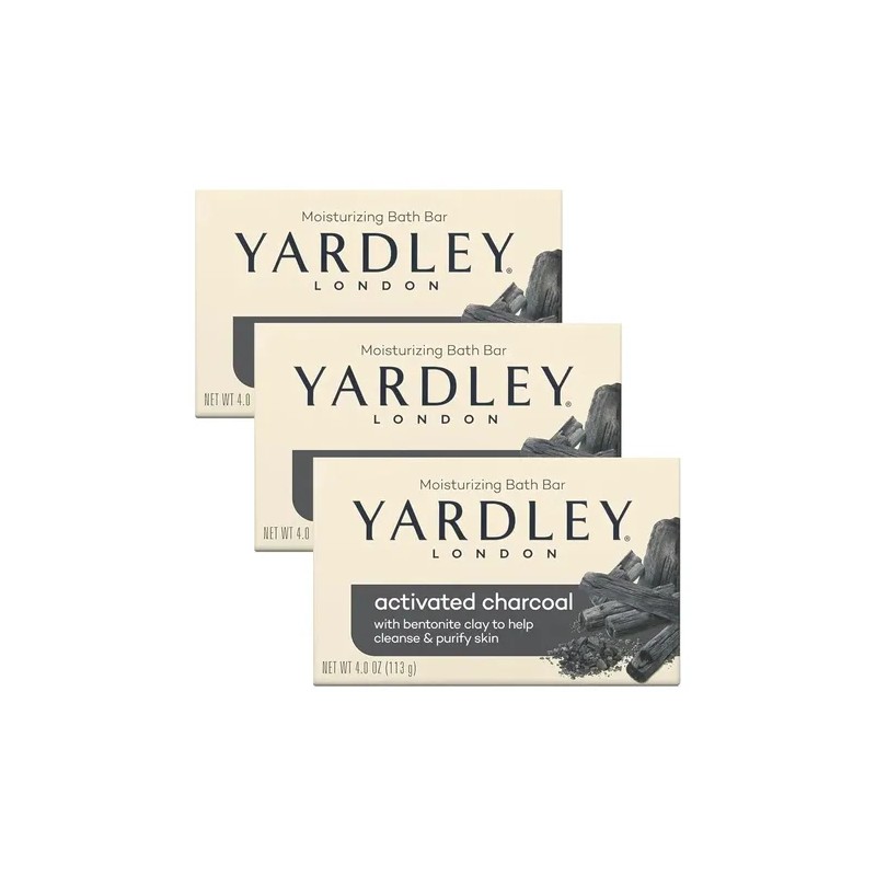 Barra De Jabón De Carbón Activado Yardley De 113 G