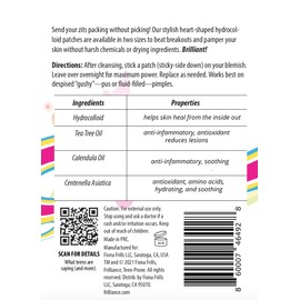 Frilliance Pink Heart Shaped Hydrocolloid Acne Pimple Patches for Zits and Blemishes (18 Count, 2 Sizes) Spot Treatment Stickers for Face & Skin, Vegan and Cruelty Free