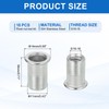 sourcing map 18Pcs 5/16-18 Rivet Nut 304 Stainless Steel Rivet