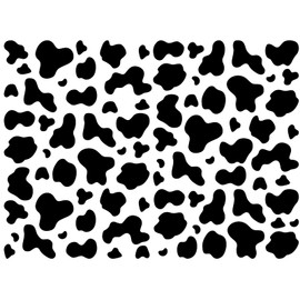 84 Pieces Cow Print Stickers, Wall Decal Cheetah Spot Animal Print Wall Stickers Removable Vinyl DIY Art Dalmation Spots Wall Mural for Bedroom Bathroom Nursery Door Glass Bottle Tile (Black)