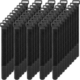 Pasow Adjustable Cable Ties Organizer Fastener with Plastic buckle (8Inch Pack of 50)