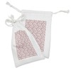 Lunarable Japanese Garden Fabric Pouch Set of 2, Cherry Blossom