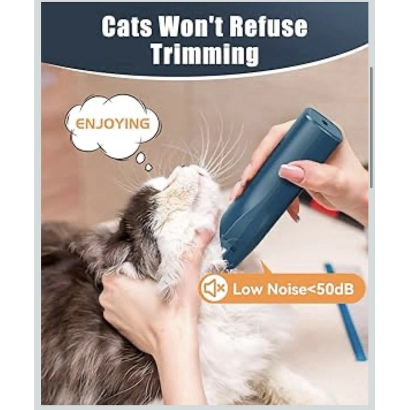 oneisall Cat Clippers Cordless Waterproof Quiet Pet Shaver for Matted
