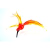 Kolibri hängend -Glasfigur-al-3 -rot-orange