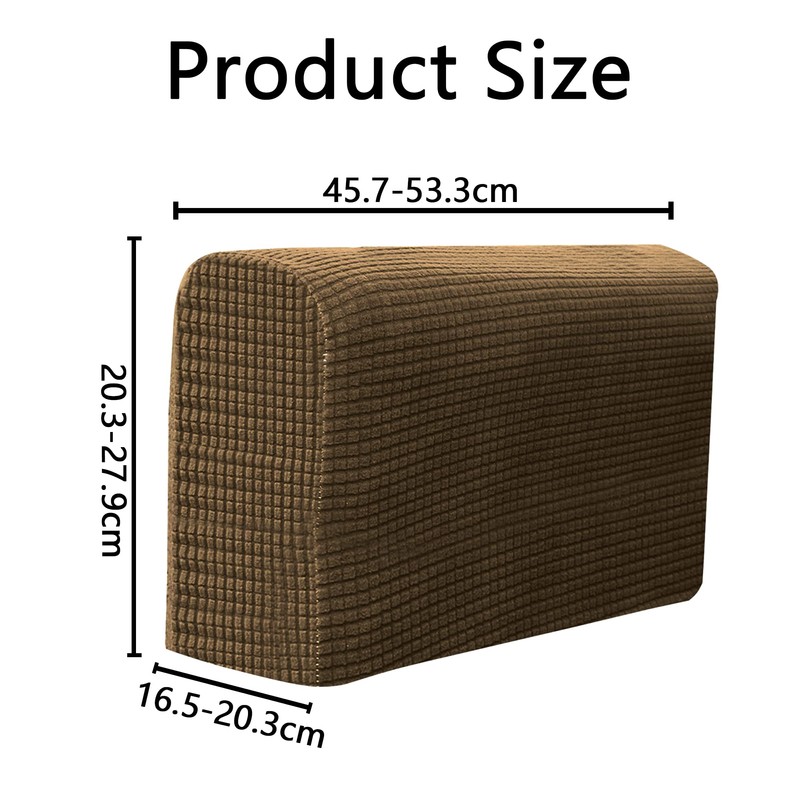 Kaket 2 PCS Sofa Armrest Covers, Chair Arm Protectors Stretch,