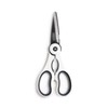 SiTRA Disassemblable Multifunctional Kitchen Scissors, Sleek Compact, Black