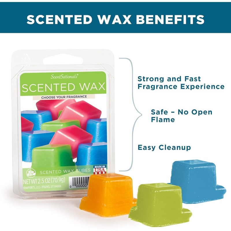 Scentsationals Wax Melts, Wax Cubes Strong Scent - Illusion -