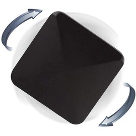 BWBMSOW Juguete Giratorio de Giro de Escritorio cinético, Punta de los Dedos de Metal, Bolsillo de descompresión, energía cinética, Juguetes giratorios para aliviar el estrés de Oficina (Negro)