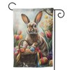 Easter Bunny Garden Flag 12x18 In Double Sided Yard Flags